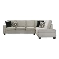 Whitson Cushion Back Upholstered Sectional Stone