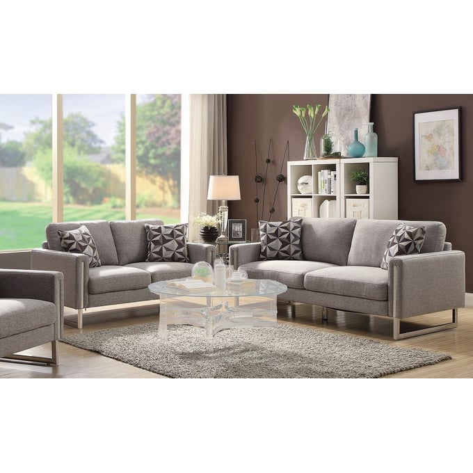 Coaster Furniture Stellan Grey 2pc Living Room Set CST-55124-LR-S2