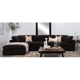 Coaster Furniture Lakeview Dark Chocolate Sectional