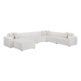 Coaster Furniture Freddie Pearl 7pc Upholstered Modular Sectional