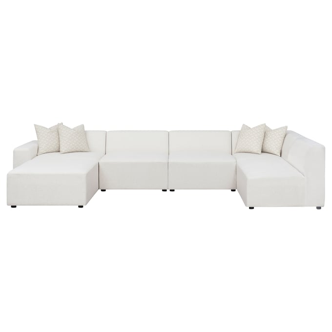 Coaster Furniture Freddie Pearl 6pc Upholstered Modular Sectional CST-551641-SETL