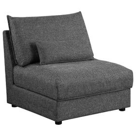 Coaster Furniture Sasha Barely Black Armless Chair