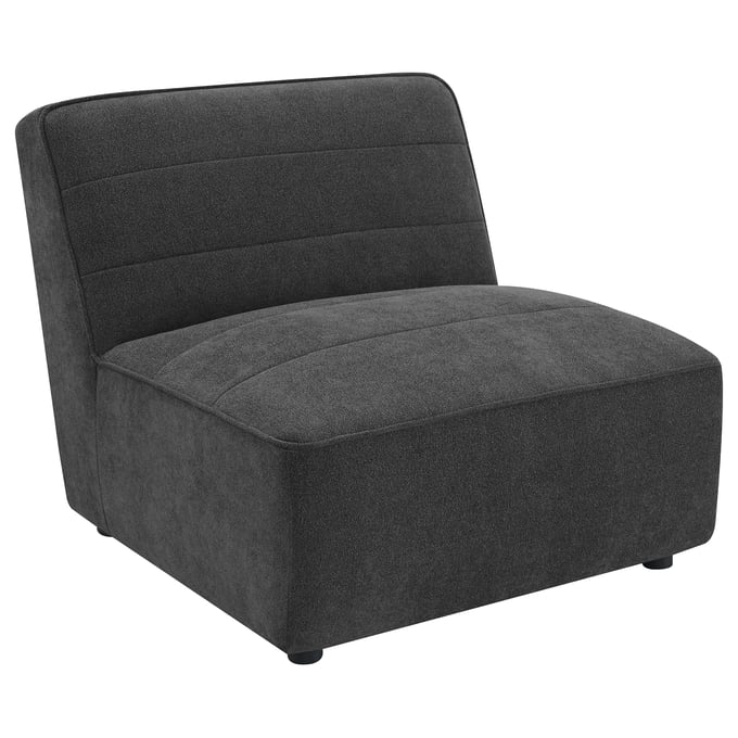 Coaster Furniture Sunny Dark Charcoal Upholstered Armless Chair CST-552081