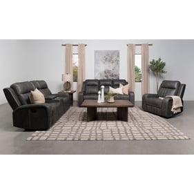 Coaster Furniture Raelynn Grey Motion 3pc Living Room Set