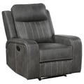 Raelynn Upholstered Recliner Chair Grey