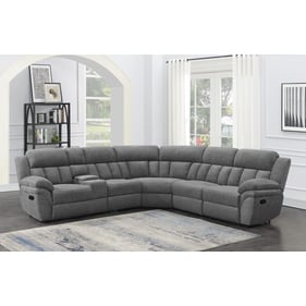 Coaster Furniture Bahrain Charcoal 6pc Motion Sectional