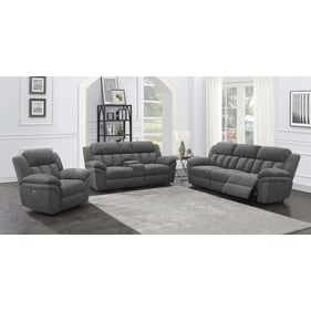 Coaster Furniture Bahrain Charcoal 3pc Power Living Room Set