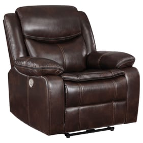 Coaster Furniture Sycamore Brown Power Recliner