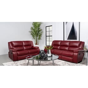 Coaster Furniture Camila Red Reclining 2pc Living Room Set