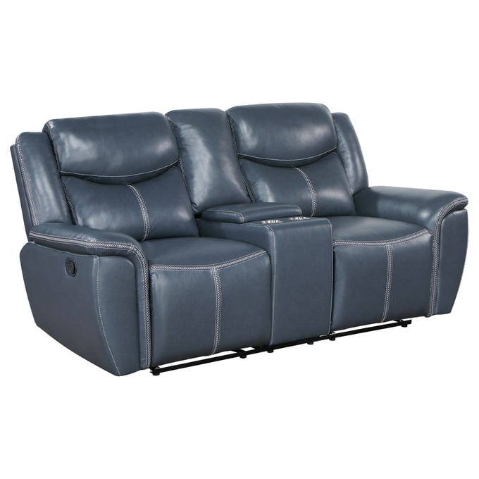 Coaster Furniture Sloane Blue Motion Loveseat CST-610272