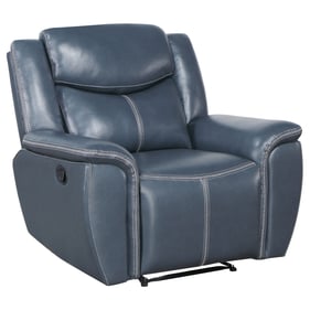 Coaster Furniture Sloane Blue Recliner