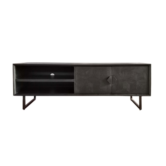 Coaster Furniture Marsden Charcoal Black 2 Door 70 Inch TV Stand CST-703003