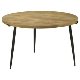 Coaster Furniture Pilar Natural Black Round Top Coffee Table