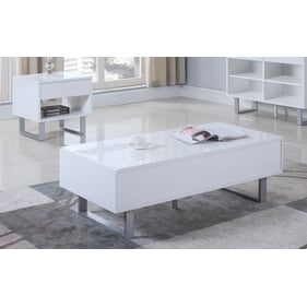 Coaster Furniture Atchison White 3pc Coffee Table Set