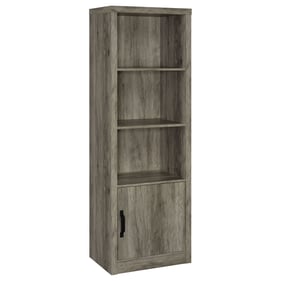 Coaster Furniture Burke Grey 3 Shelf Media Tower with Storage Cabinet