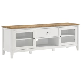 Coaster Furniture Angela Brown White 2 Door 67 Inch TV Stand