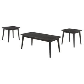 Coaster Furniture Carey Black 3pc Coffee Table Set