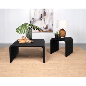 Coaster Furniture Cahya Black 3pc Coffee Table Set