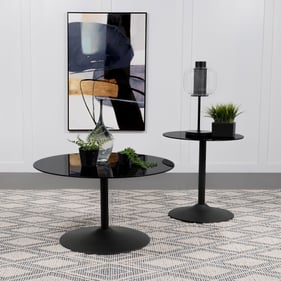 Coaster Furniture Ganso Black 3pc Coffee Table Set