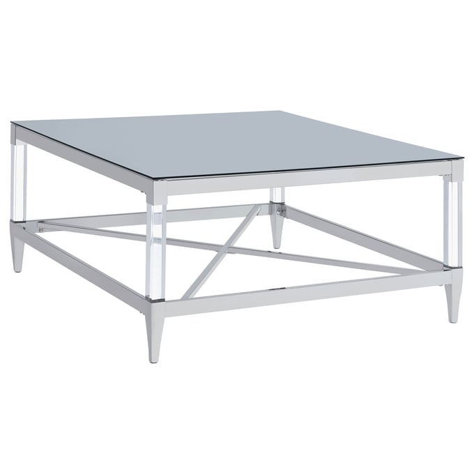 Coaster Furniture Lindley Silver Coffee Table CST-709728