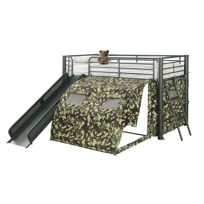 Coaster Furniture Camouflage Army Green Loft Bed CST-7470