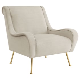 Coaster Furniture Ricci Stone Gold Upholstered Arms Accent Chair