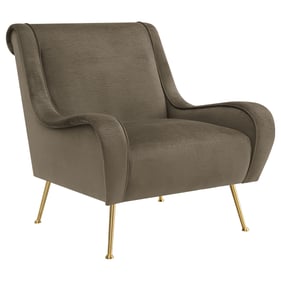 Coaster Furniture Ricci Truffle Gold Upholstered Arms Accent Chair