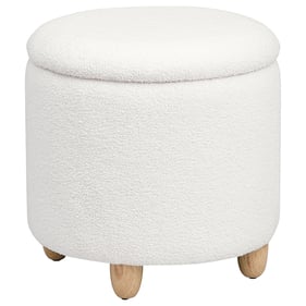 Coaster Furniture Valia White Ottoman