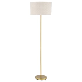 Coaster Furniture Ramiro Gold Drum Shade Floor Lamp