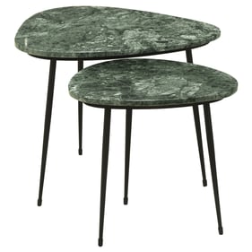 Coaster Furniture Tobias Green Black 2pc Nesting Table