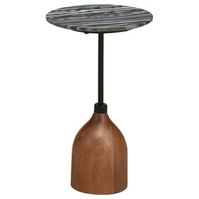 Coaster Furniture Ophelia Black Round Side Table