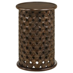 Coaster Furniture Krish Dark Brown 24 Inch Round Accent Table