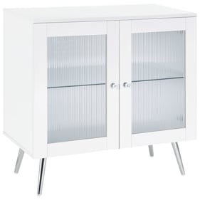 Coaster Furniture Nieta White High Gloss Accent Cabinet