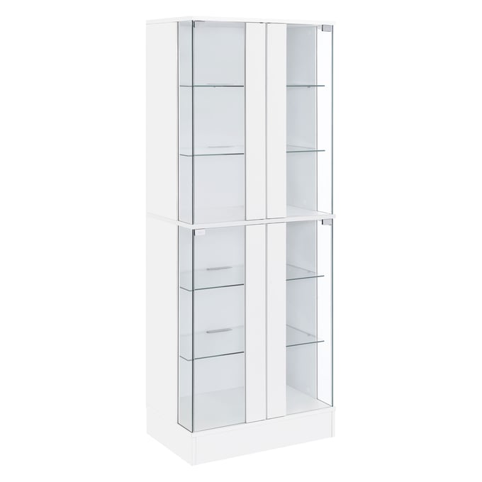 Coaster Furniture Cabra White Curio Cabinet CST-950397