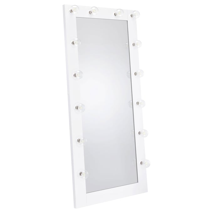 Coaster Furniture Zayan White Full Length Floor Mirror CST-969558