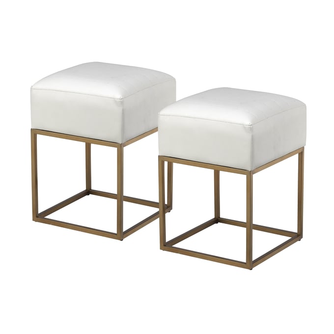 2 Coast to Coast Gold Accent Stools CTC-36583