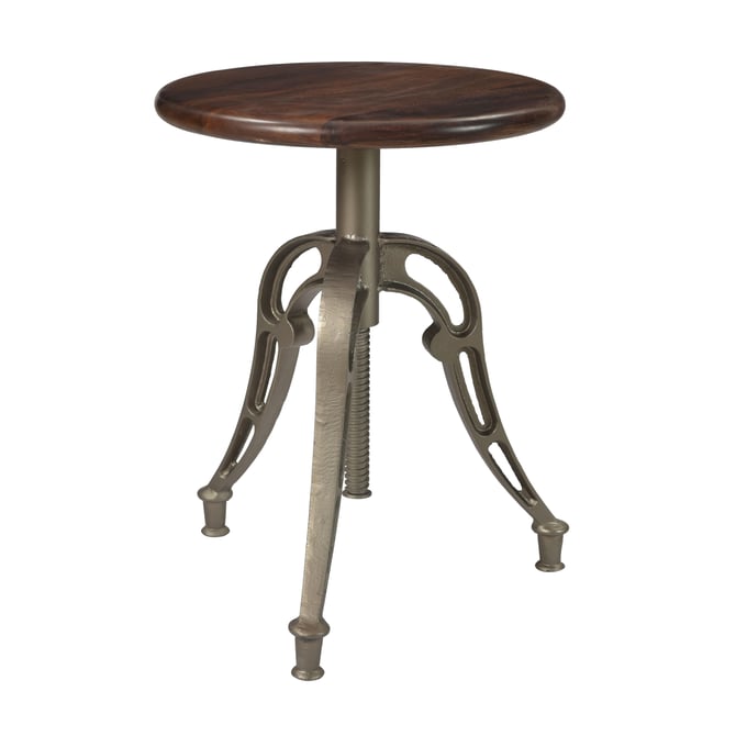 Coast To Coast Bristol Silver Round Adjustable Barstool The Classy Home