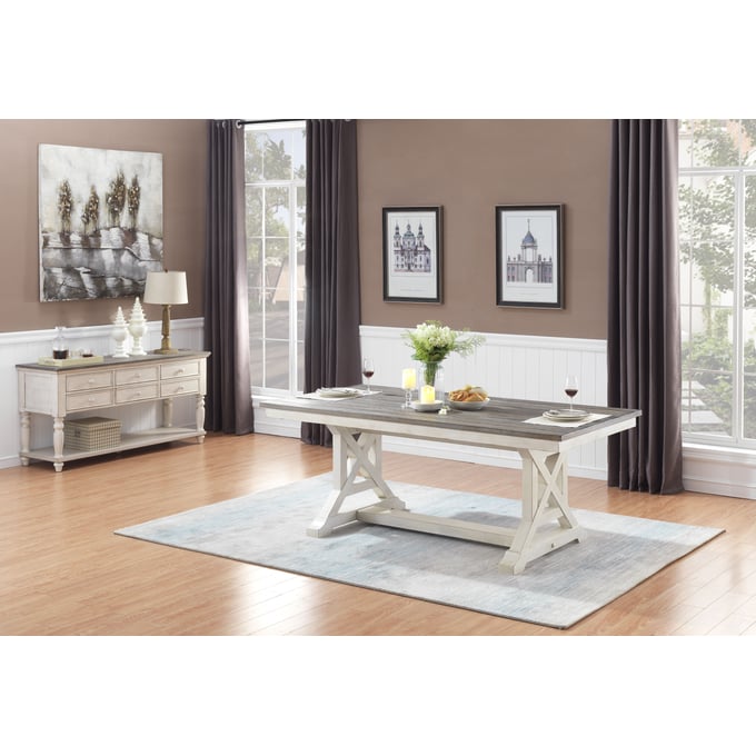 Coast to Coast Bar Harbor II Cream Two Drawer Writing Desk