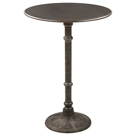 Coaster Furniture Oswego Dark Russet Antique Bronze Round Bar Table