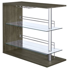 Coaster Furniture Prescott Weathered Grey Wood Bar Unit