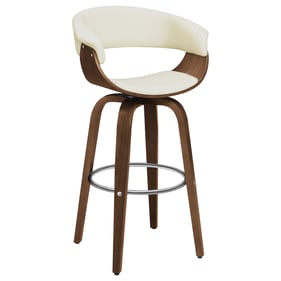 Coaster Furniture Zion Walnut Ecru Swivel Bar Stool