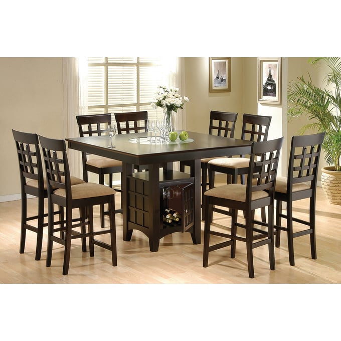 Coaster Furniture Gabriel Beige Cappuccino 9pc Bar Set CST-100438SET