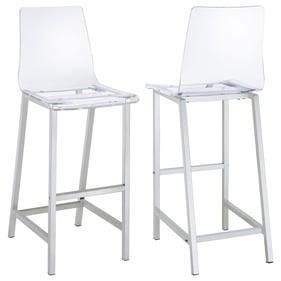 2 Coaster Furniture Juelia Clear Bar Stools