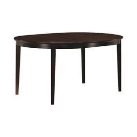 Coaster Furniture Cappuccino Oval Dining Table with Leaf