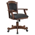 Turk Game Chair with Casters Black and Tobacco