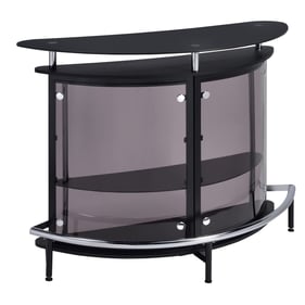 Coaster Furniture Amarillo Black 2 Tier Bar Unit