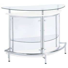 Coaster Furniture Amarillo White 2 Tier Bar Unit