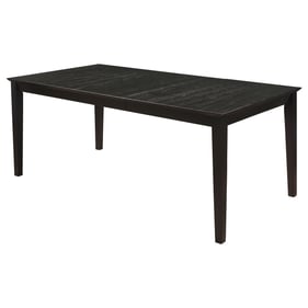 Coaster Furniture Louise Black Rectangular Extension Leaf Dining Table