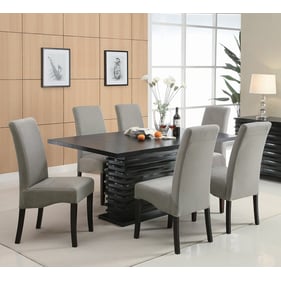 Coaster Furniture Stanton Black Grey 7pc Dining Room Set