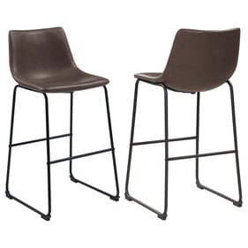 2 Coaster Furniture Michelle Brown Armless Bar Stools